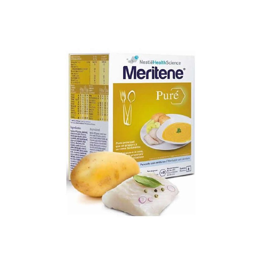 Meritene Puré Pescado Con Verduras 6 Sobres