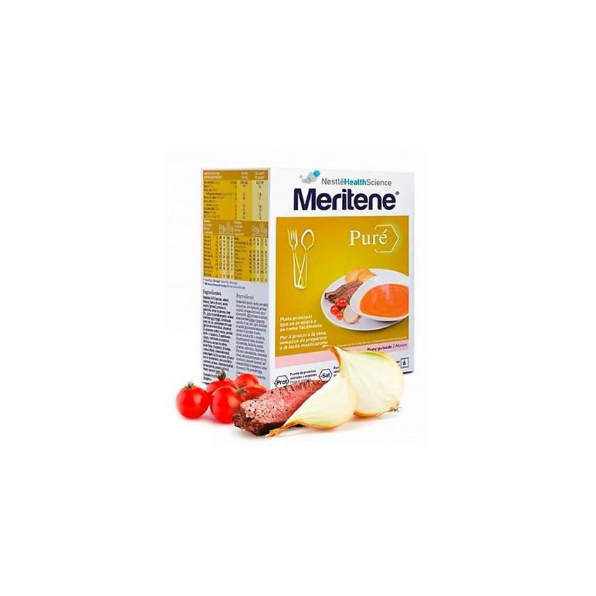 Meritene Puré Buey Buey Guisado 6 Sobres