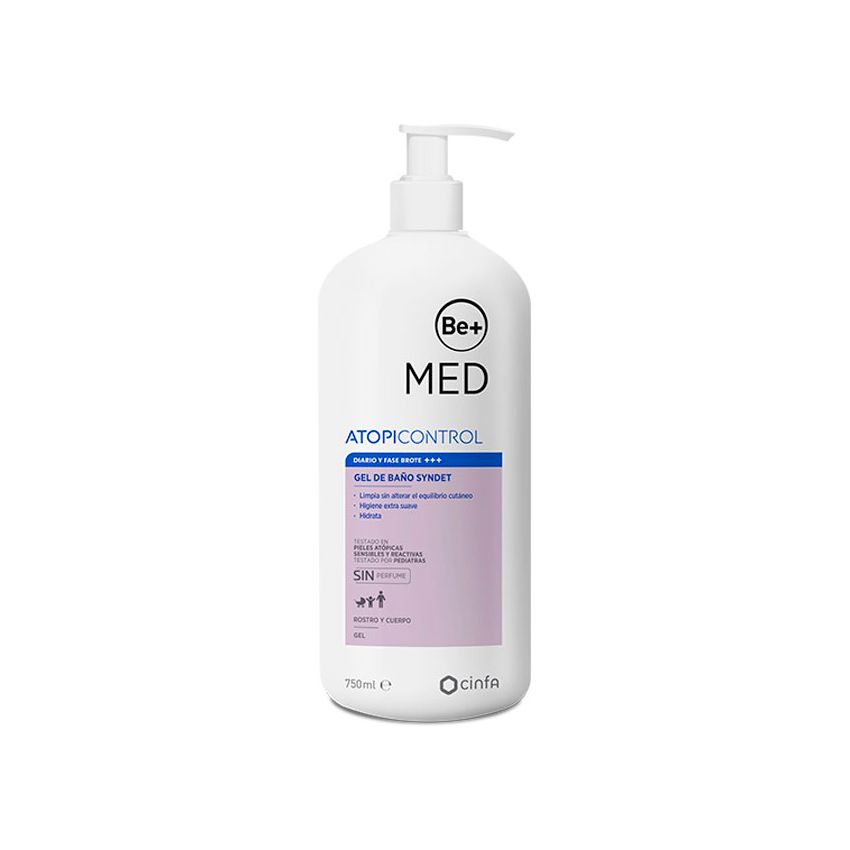 Be+ Syndet Gel De Bain Pour Peau Atopique 750Ml