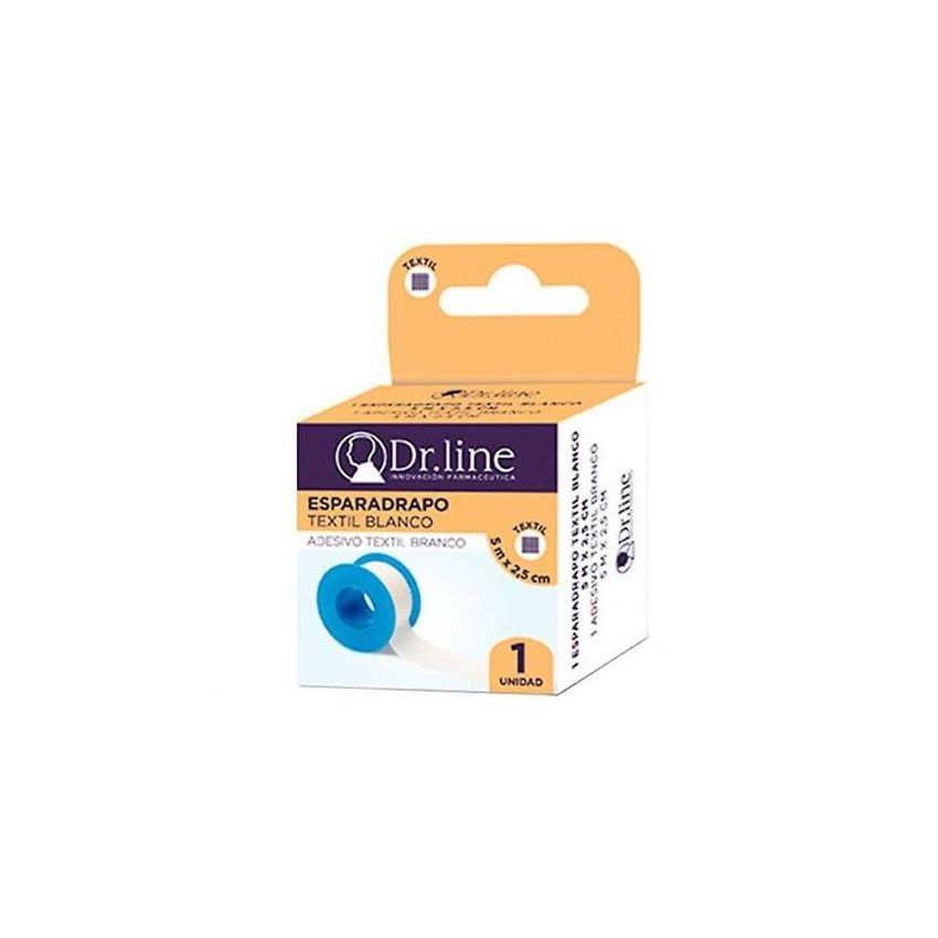 Dr. Line Bande Textile Blanche 5X2,5Cm X12