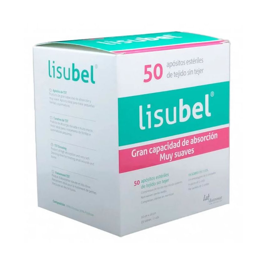 Lisubel 50 Sparadraps En Tissu Stérile 10X10