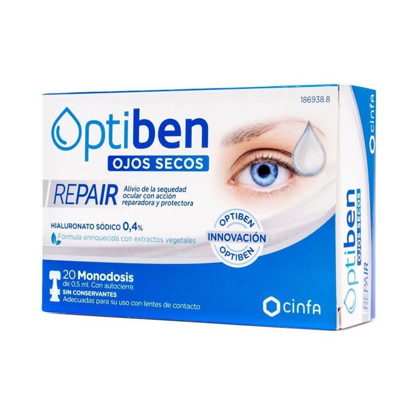 Optiben Réparation Yeux Secs 20 Unidoses