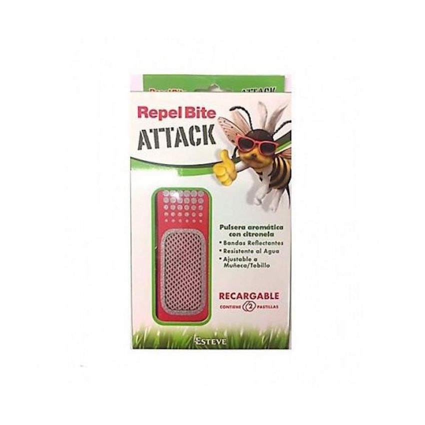 Repel Bite Attack 1 Bracelet À La Citronnelle 2 Rechargeable