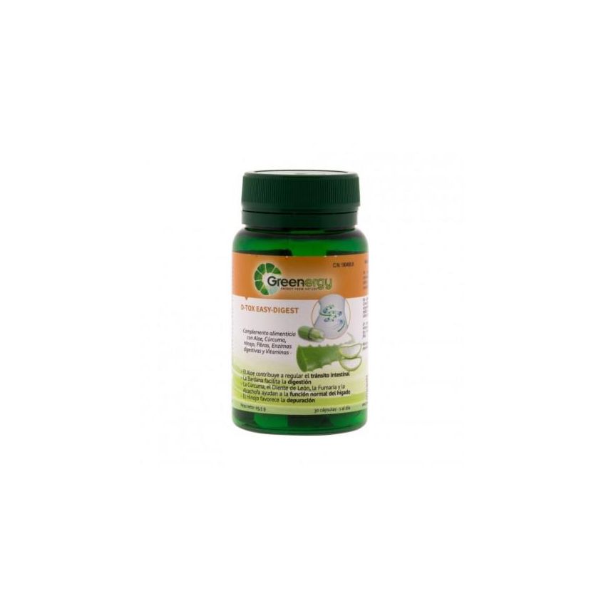 D-Tox Easy Digest 30 Capsulas Greenergy