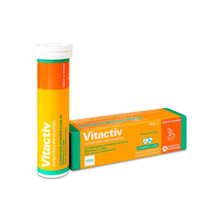 Teva Vitactiv 15 Comprimés Effervescents 60G