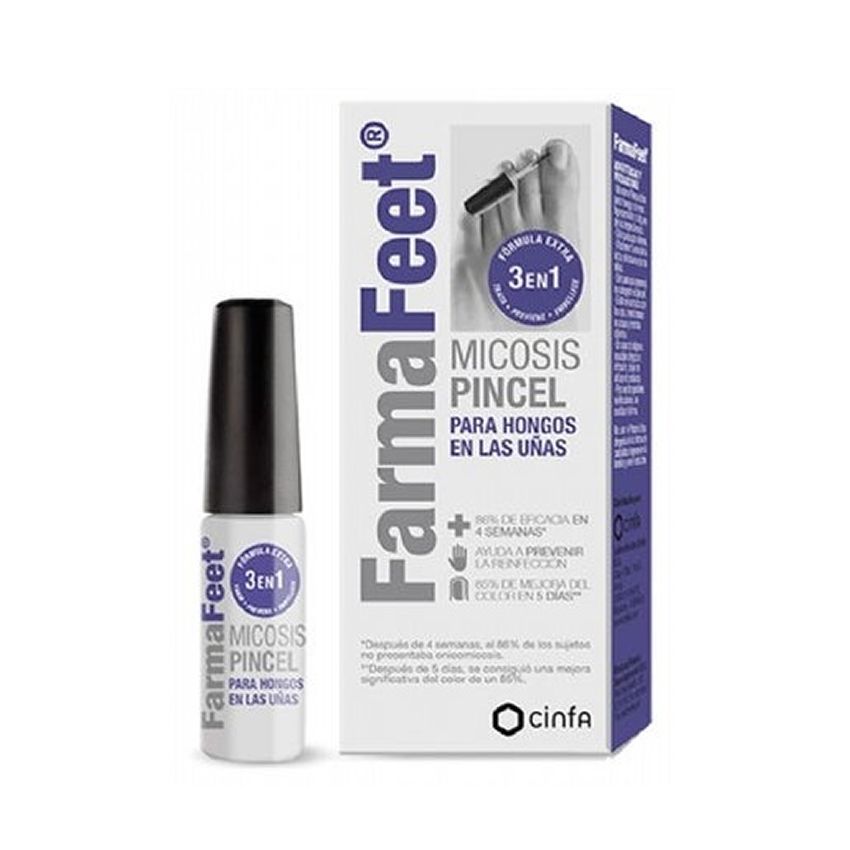 Cinfa Farmafeet Pinceau Champignons Mycose Pour Ongles Formule 3 En 1 14Ml