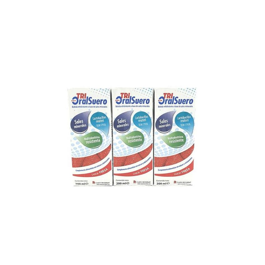 Bioral Trioralsuero Fresa Pack 3 Brick X 200Ml
