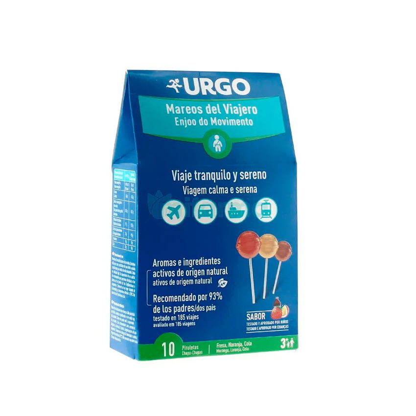 Urgo Vertige Du Voyageur 10 Lollipops