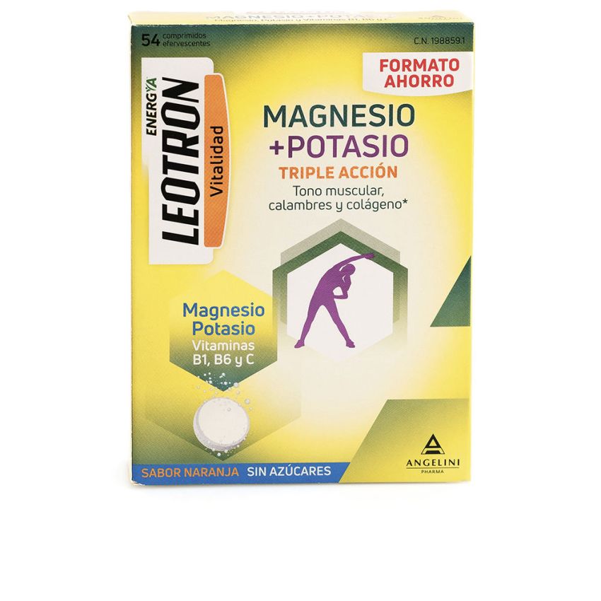 Magnesium + Potassium Energy Comprimés Effervescents Triple Action - 54 U