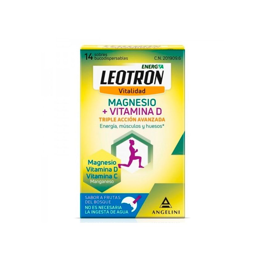Leotron Vitalité Magnésium + Vitamine D 14 Enveloppes