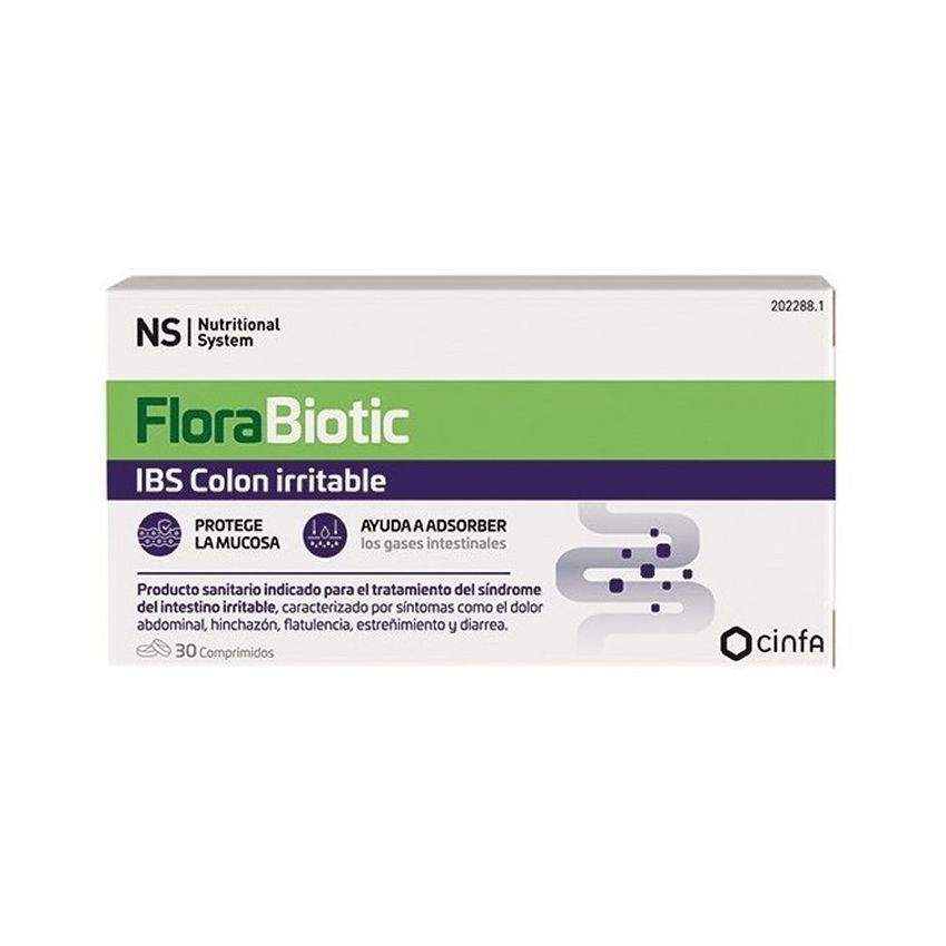 Ns Florabiotique Ibis Colon Irritable 30 Comprimés