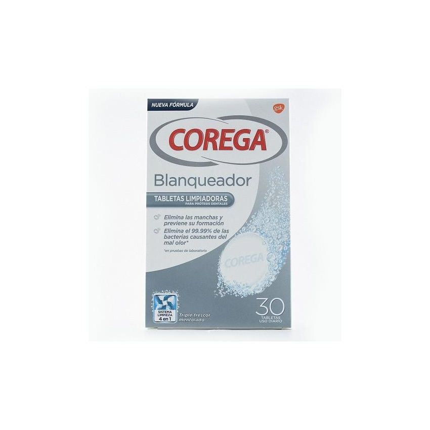 Gsk Corega™ Blanqueador 30 Tabletas Efervescentes Efervescentes