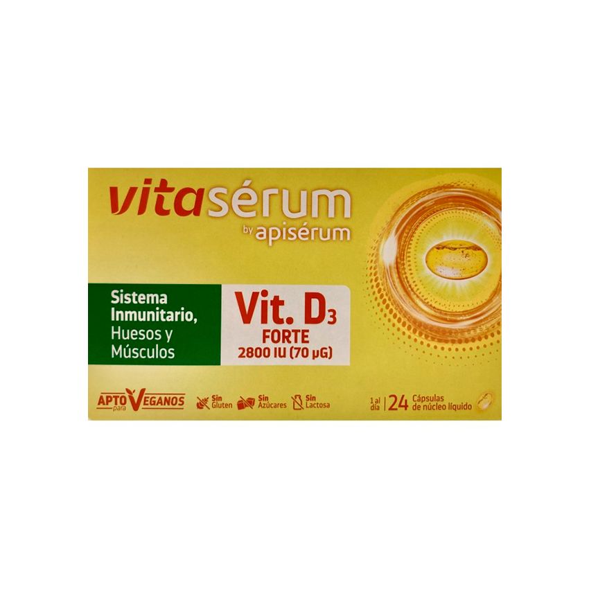 Apisérum Vitasérum Vitamine D3 Forte 24 Capsules