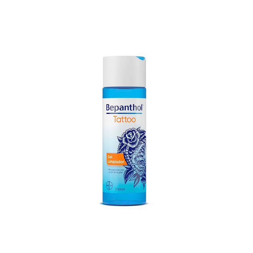 Gel Nettoyant Pour Tatouage Bepanthol 200Ml