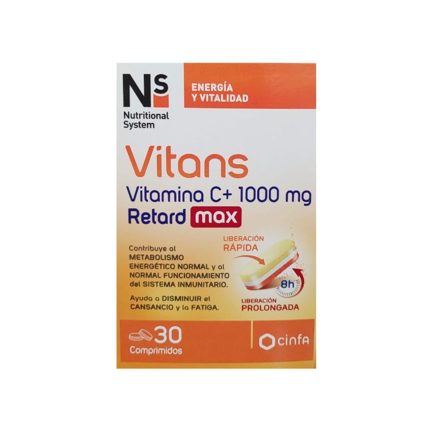 Ns Vitans Vitamin C+ 1000Mg Retard Max 30 Comp
