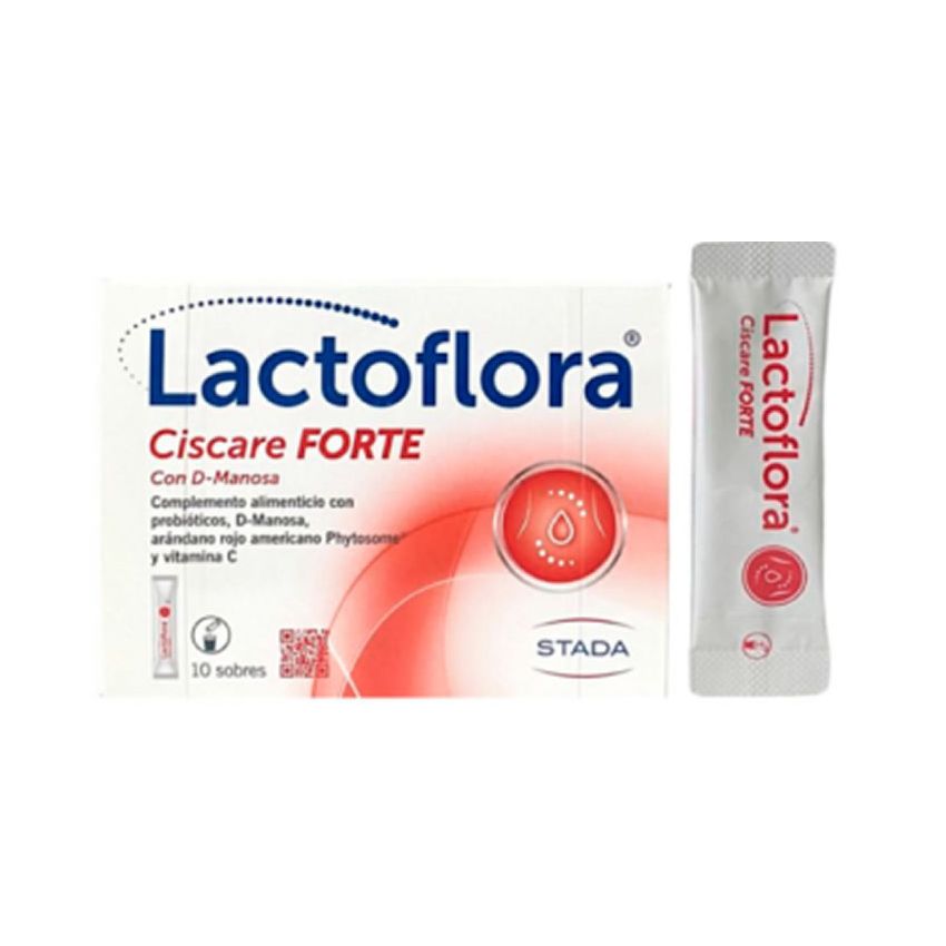 Lactoflora Ciscare Forte 10 Sachets Avec D-Mannose Et Probiotiques