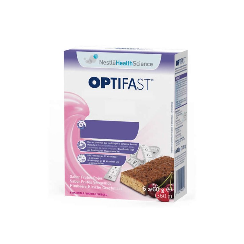 Optifast Saveur Fruits Rouges 6 Barres
