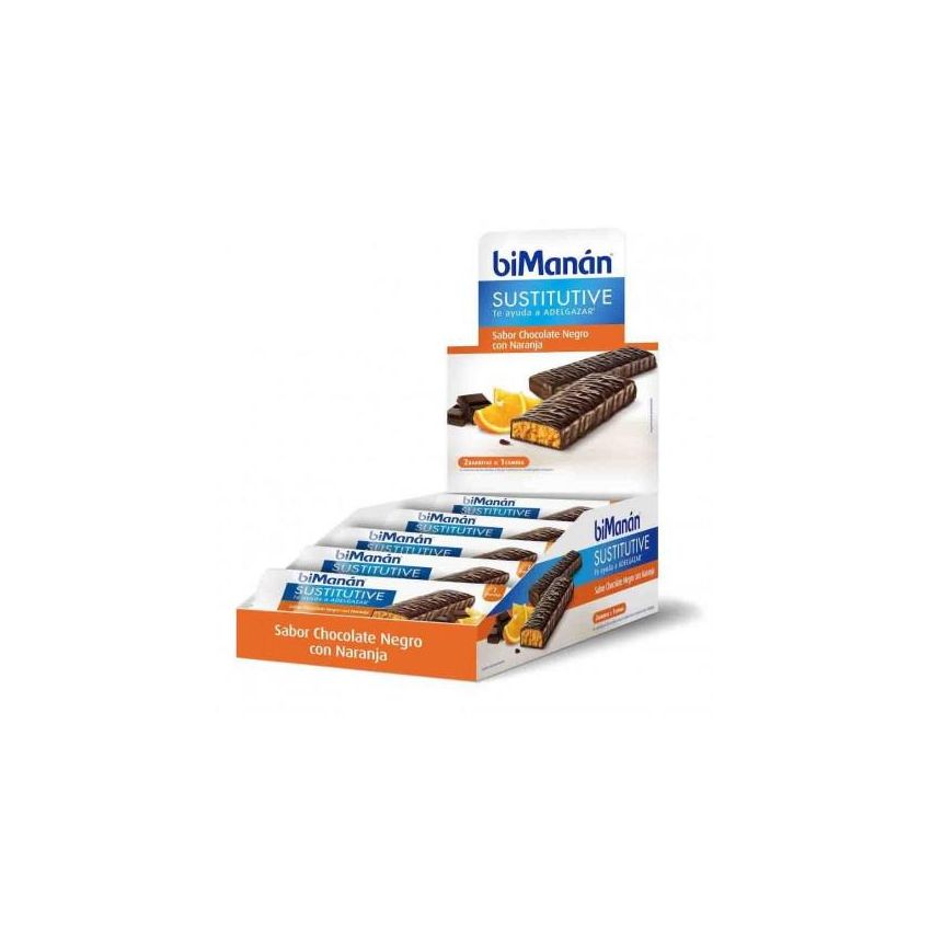 Bimanán Barritas Chocolate Con Naranja Expositor 24 Unidades Bimanan