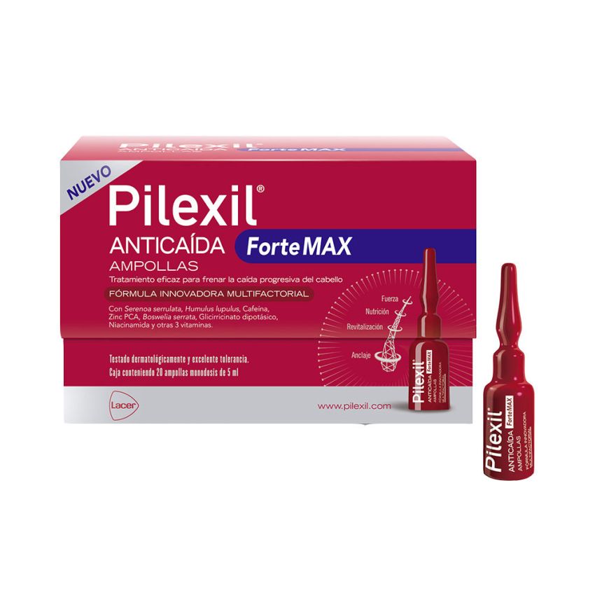 Ampoules Anti-Chute Pilexil Forte Max - 20 X 5 Ml