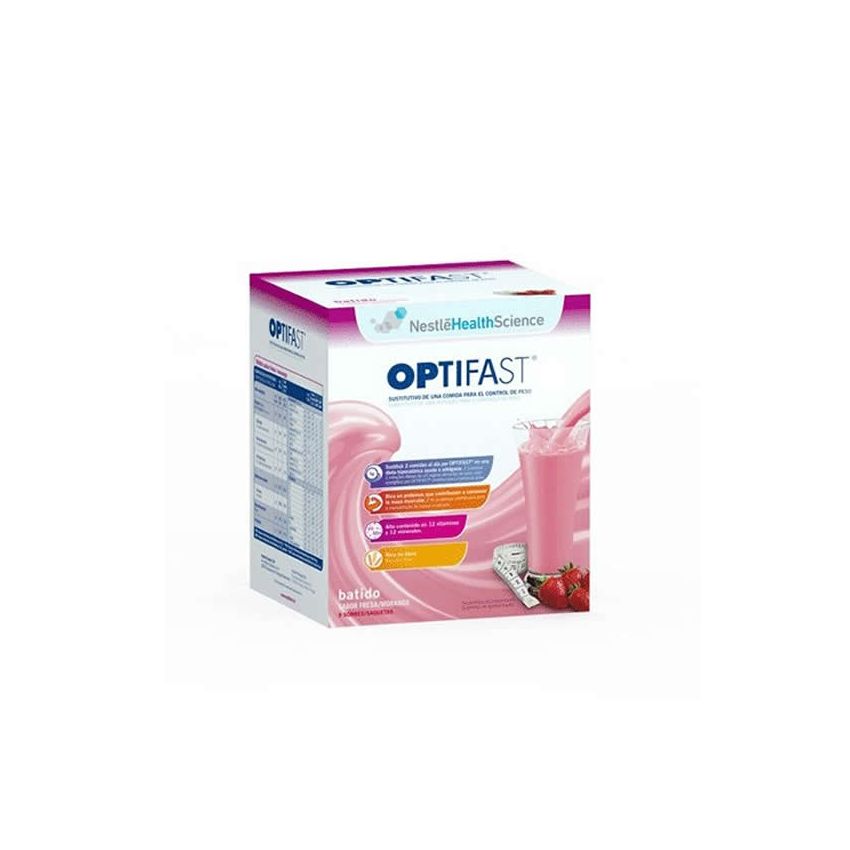 Optifast Milk Shake Saveur Fraise 9 Sachets