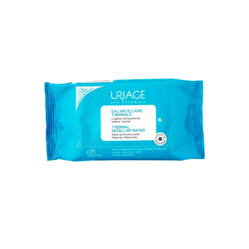 Uriage Eau Micellaire Démaquillante 25 Lingettes