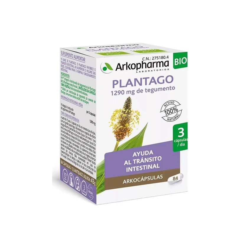 Arkopharma Arkocapsulas Plantago 84 Capsules