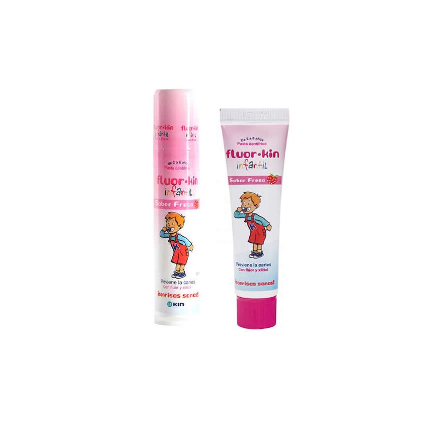 Fluor Kin Enfants Dentifrice Saveur Fraise 150Ml