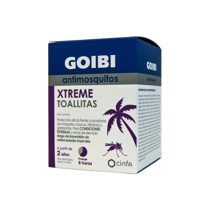 Goibi Xtreme Lingettes Anti-Moustiques 16 Unités