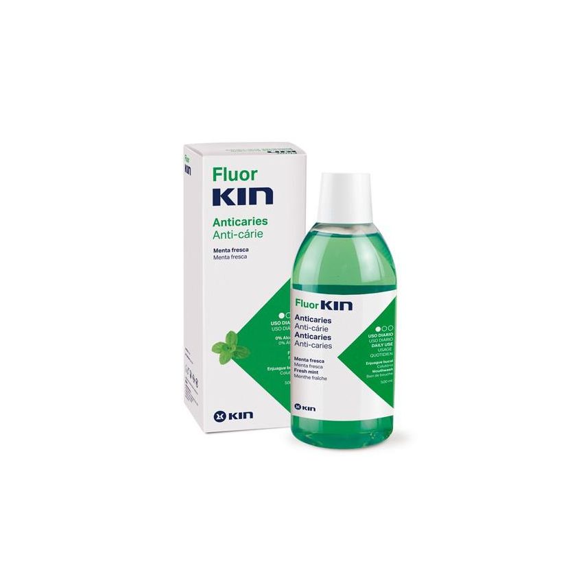 Fluorkin Enjuague Diario Menta 500Ml Kin