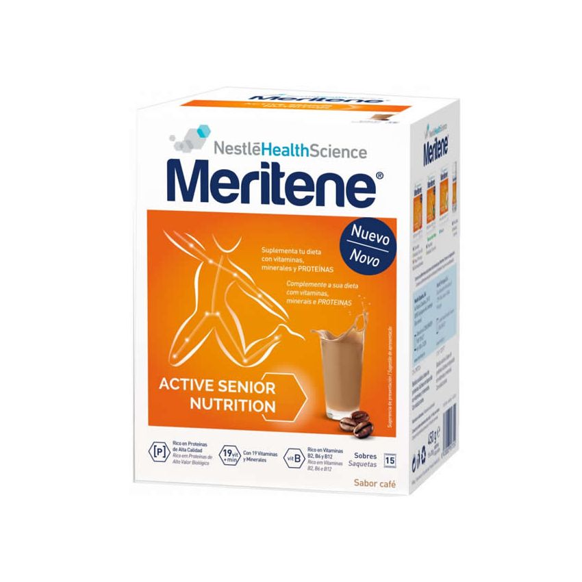Meritene Batidos Sabor Café Descafeinado 15 Sobres