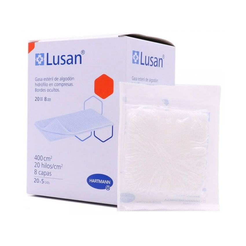 Hartmann Lusan Gaze En Coton 20 Sachets De 5