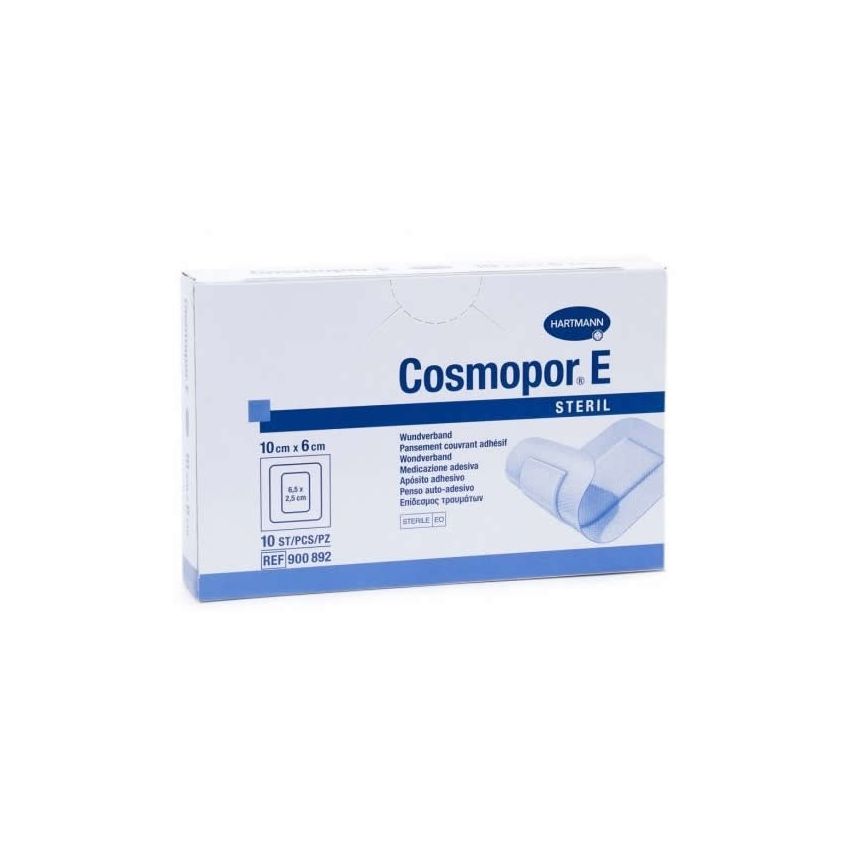 Hartmann Cosmopor E Steril Absorbent Adhesive Dressing 10X6Cm 10 Units