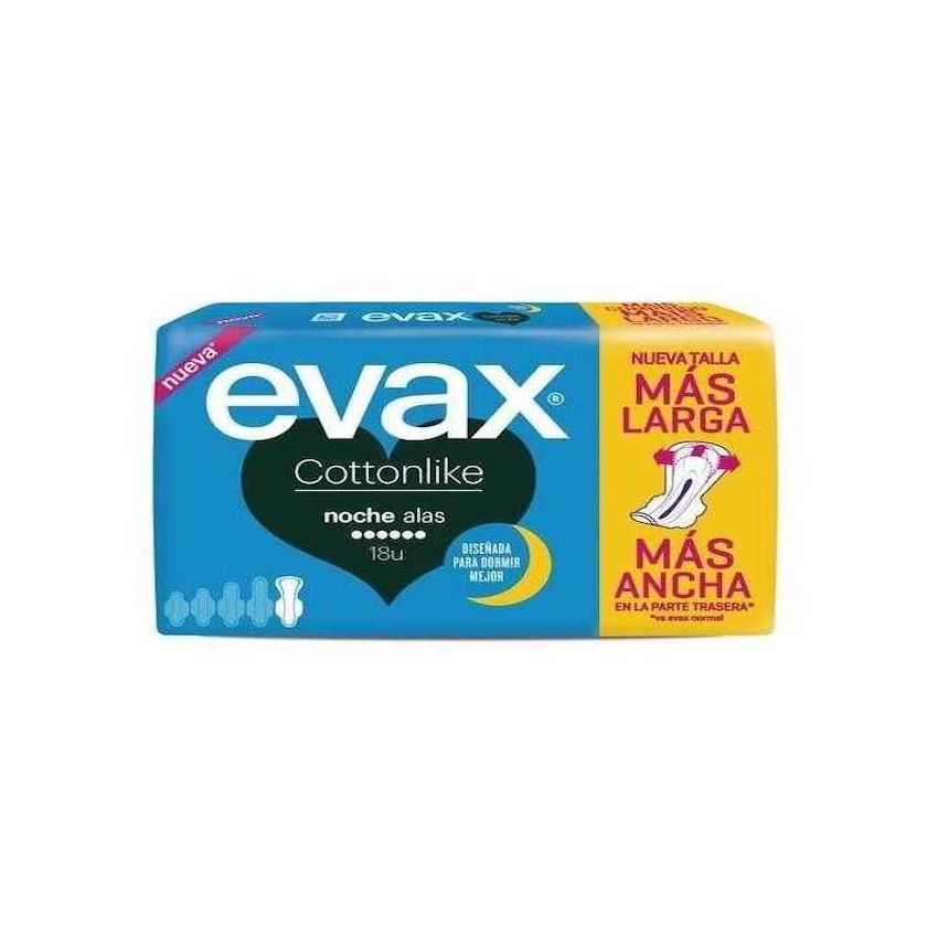 Evax Cottonlike Night Ailes 18 Unités