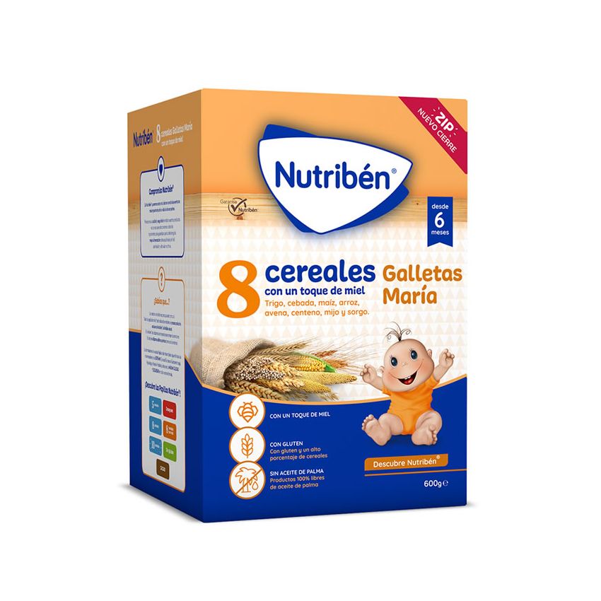 Nutriben 8 Céréales Biscuits Au Miel 600G