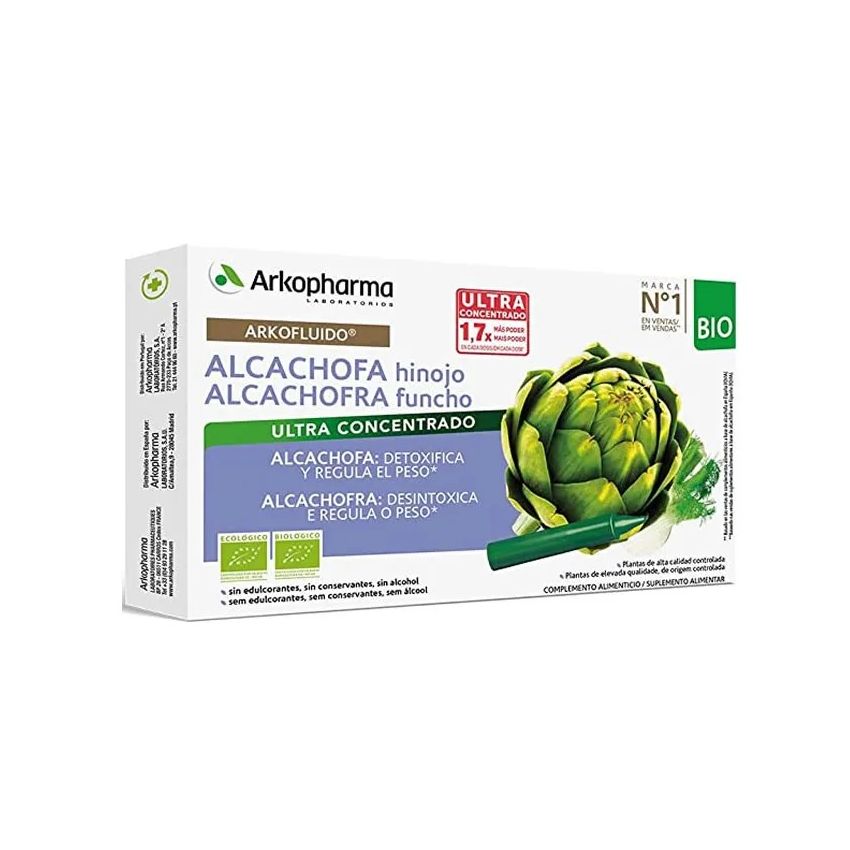 Arkopharma Arkofluid  Artichauts-Fenouil 10 Ampoules