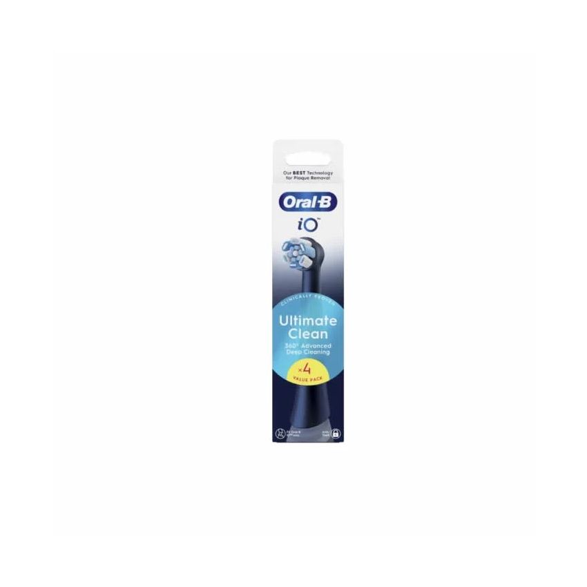 Oral-B Io Ultimate Clean Black Replacement Heads 4 Pack