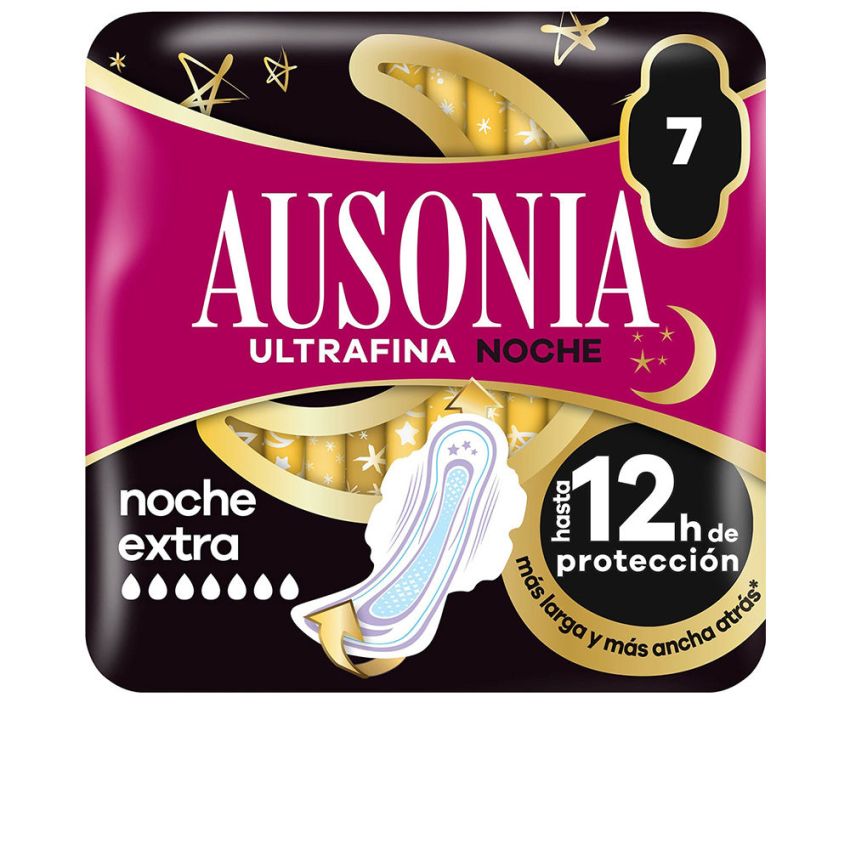 Ausonia Compresas Noche Extra Alas - 7 U