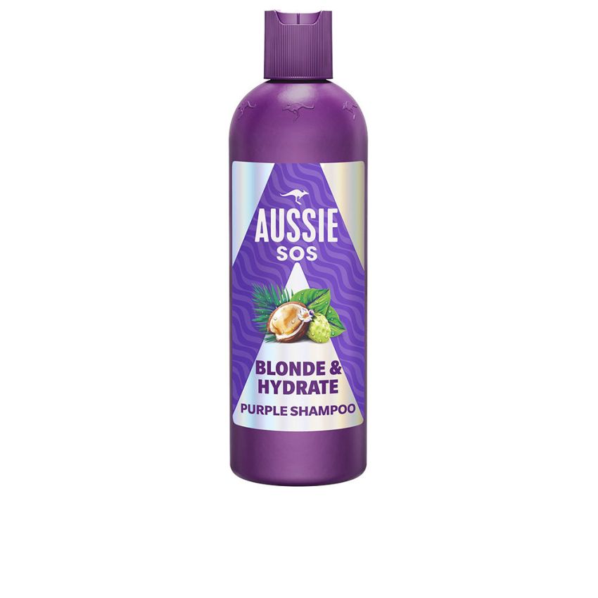 Shampoing Violet Aussie Sos Blonde & Hydrate - 300 Ml