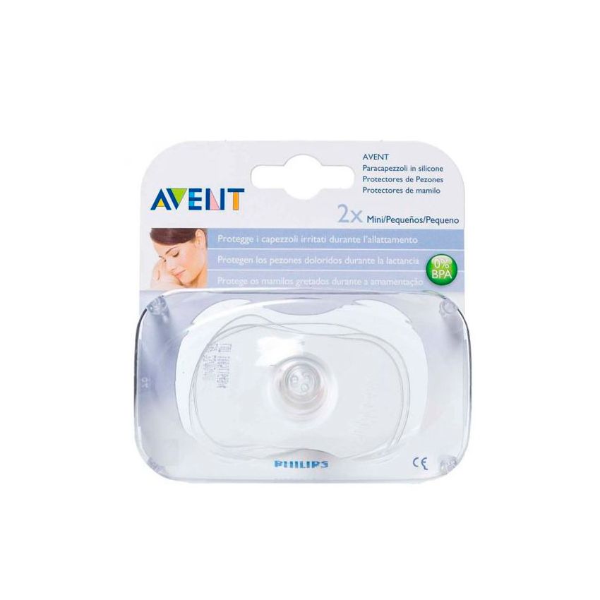 Avent 2 Mini Boucliers En Silicone Pour Mamelons