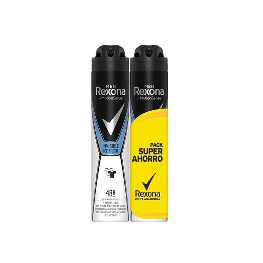 Rexona Men Motion Sense Invisible Ice Fresh Déodorant Vaporisateur 2X200Ml