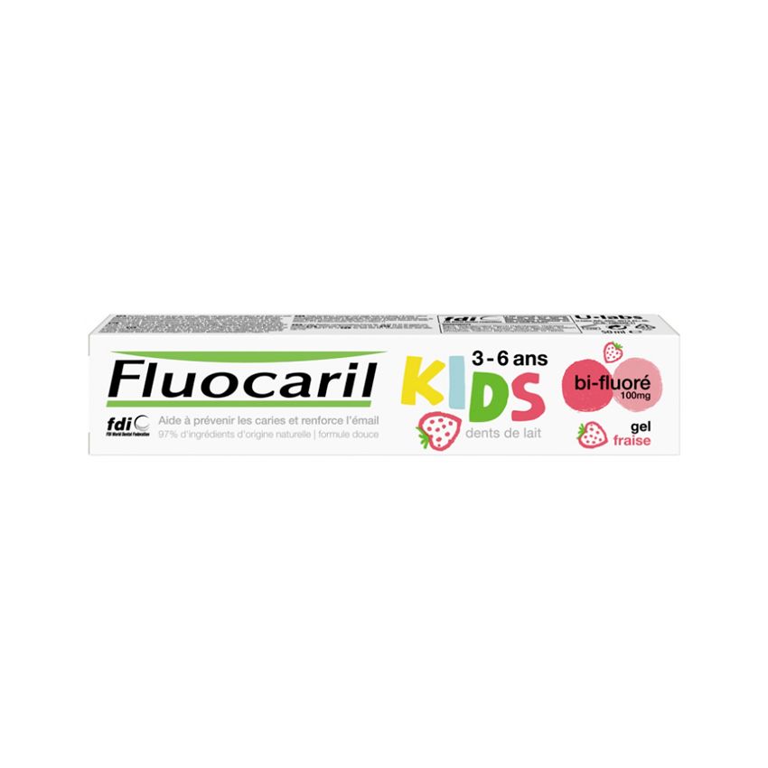 Fluocaril Kids Bi-Fluoride Dents De Lait Goût Fraise 3-6 Ans 50Ml