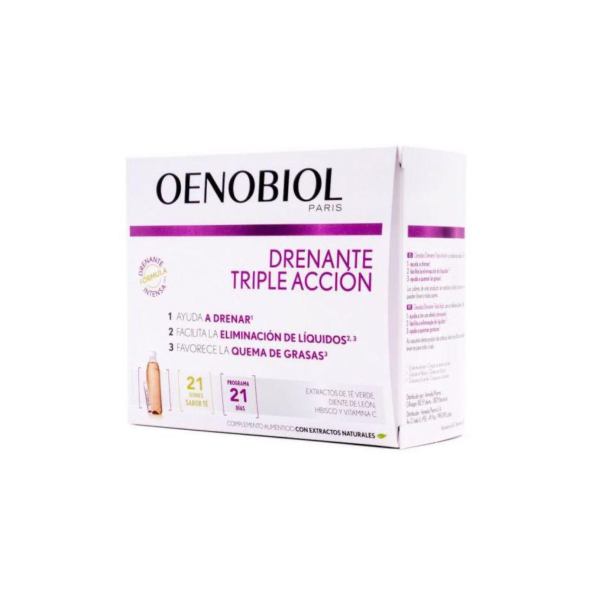 Oenobiol Draineur Minceur Thé 21 Sticks