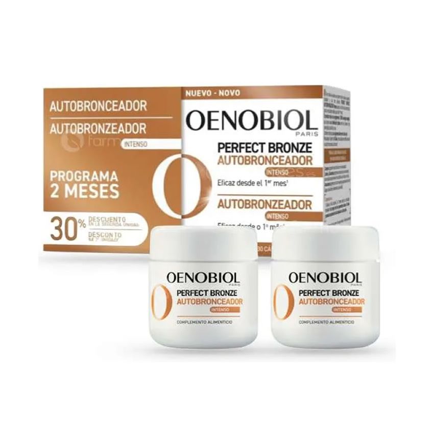 Capsules Auto-Bronzantes Oenobiol Duo 2X30