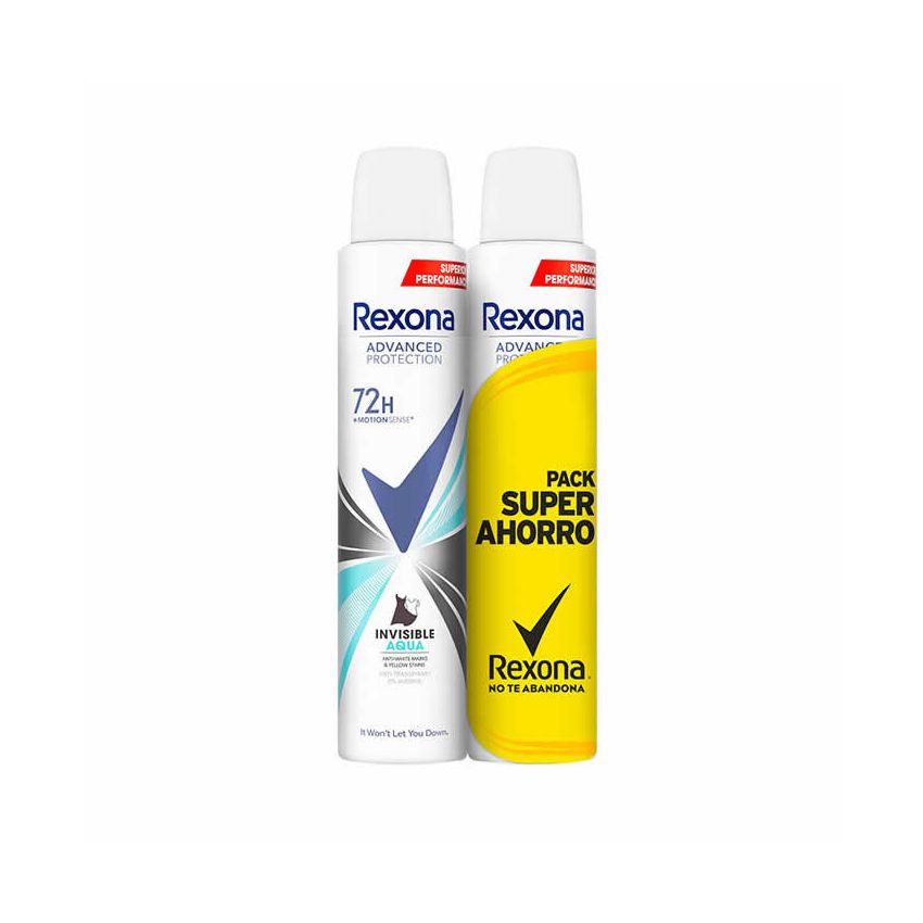 Rexona Avanced Invisible Aqua 72H Deodorant Spray 2X200Ml