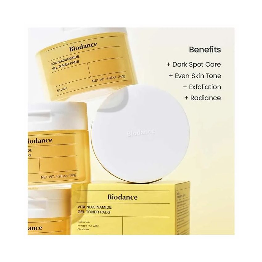 Biodance Vita Niacinamide Gel Toner 60 Pads