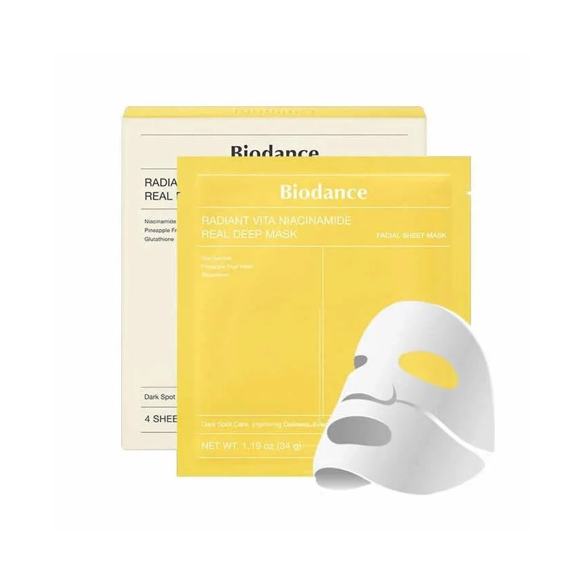 Biodance Radiant Vita Niacinamide Real Deep Mask 4 Units
