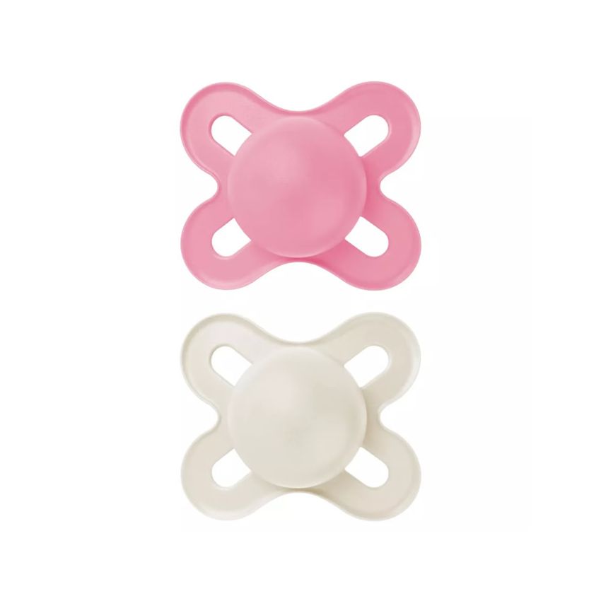 Mam Original Start Silicone 0-2 M 2 Unité Couleur Rose