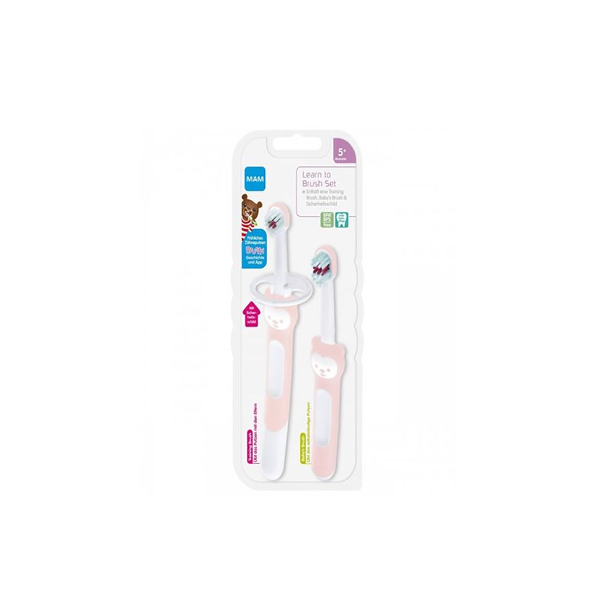 Brosse D'Apprentissage Mam Pink +5 Mois