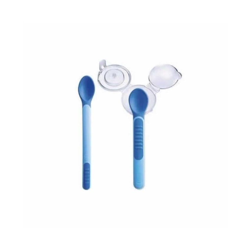 Mam Cuillère Sensible À La Chaleur 2 Unités Bleu