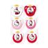 Nuk Sucettes Trendline Hello Kitty T1 Latex 0-6 Moins 2 Unités